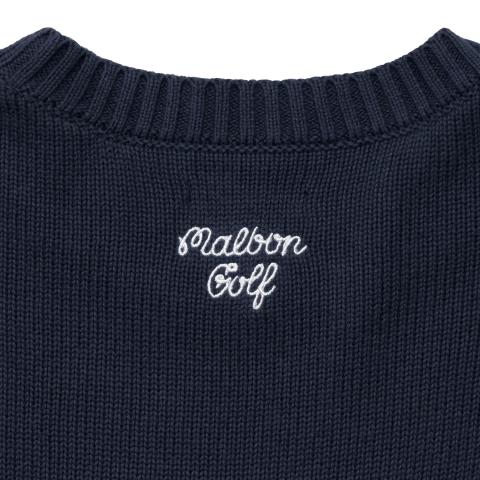 Malbon Wiz Crew Neck Knit Sweater