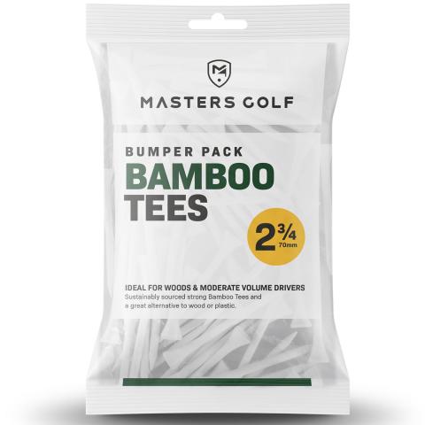 Masters Bamboo Golf Tees White 2.75'' / 70mm Long - Pack of 110