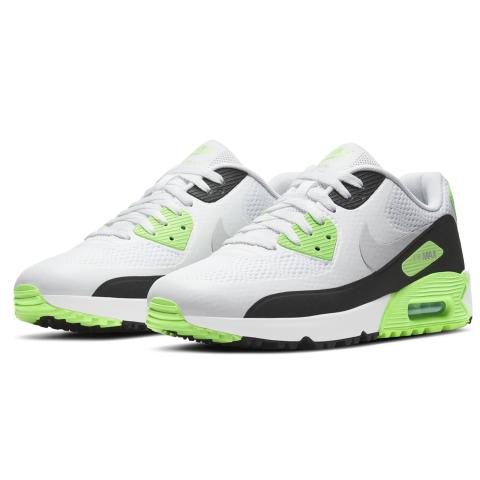 Nike Air Max 90 G Golf Shoes White Neutral Grey Black Flash Lime Scottsdale Golf