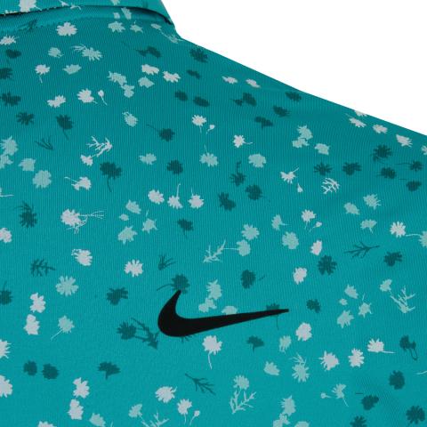 Nike Dri FIT Tour Floral Golf Polo Shirt Teal Nebula/Black | Scottsdale ...