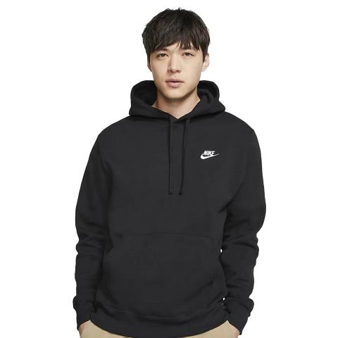 Nike Sportswear Club Fleece Pullover Hoodie Black/Black/White | Scottsdale  Golf