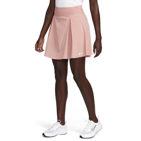 Nike Dri-FIT Advantage Ladies Long Golf Skirt Red Stardust/White