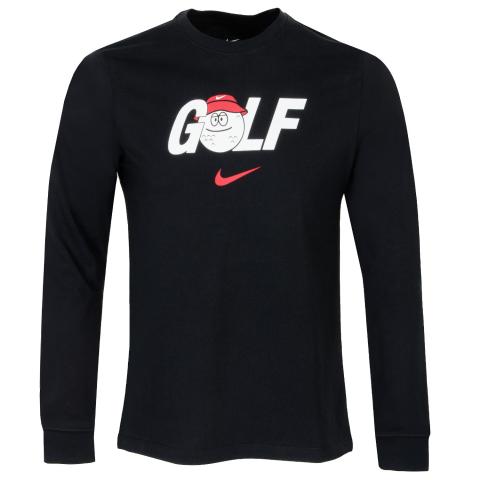 Nike Long Sleeve Golf Tee Shirt Black