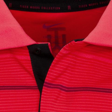 Nike Dri FIT Tiger Woods Striped Golf Polo