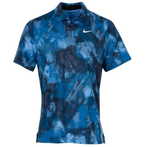 Nike Dri-FIT Tour Ombre Part Polo Shirt Obsidian/White