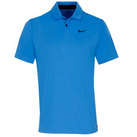 Nike Dri-FIT Tour Micro Solid Polo Shirt Light Photo Blue/Black