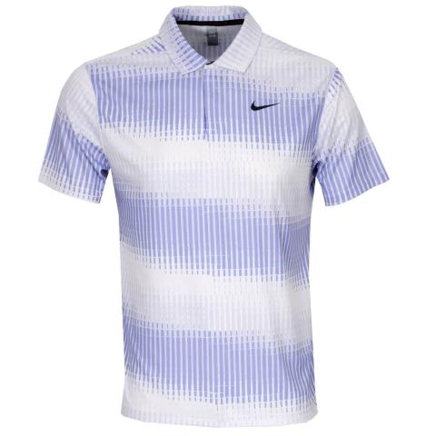 Nike Dri-FIT ADV Tiger Woods Golf Polo Shirt Iris Whisper/Black/Black ...