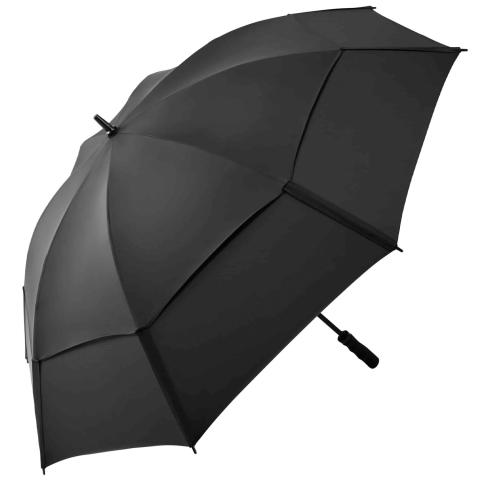 Northern Golf Hurricane 62 Inch Double Canopy Golf Umbrella Black/White