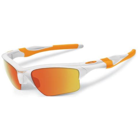 Oakley Half Jacket  XL Polished White Sunglasses with Fire Iridium Lens  | Scottsdale Golf