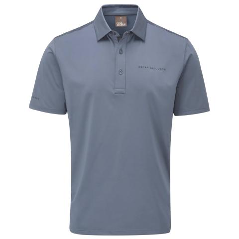 Oscar Jacobson Chap II Tour Polo Shirt China Blue | Scottsdale Golf