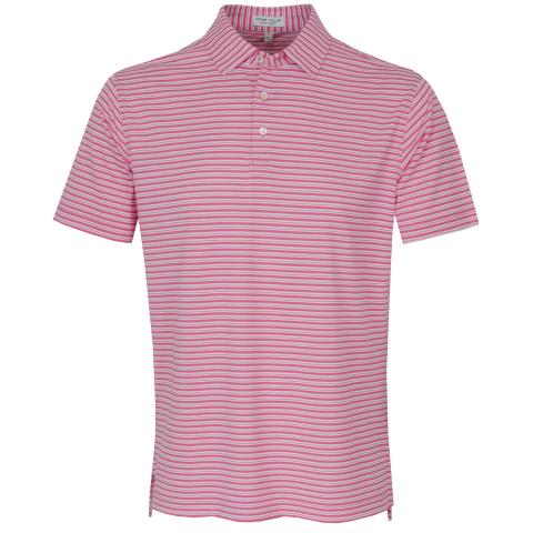 Peter Millar Dellroy Performance Jersey Polo Shirt Pink Ruby