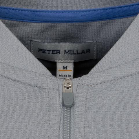 Peter Millar Ross Baseball Collar Zip Neck Sweater