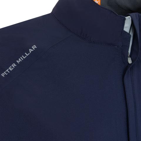 Peter Millar Shield Rain Shell Zip Neck Jacket