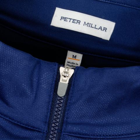 Peter Millar Verge Logo Camo Performance Zip Neck Sweater