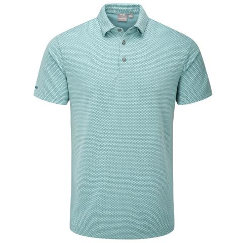 PING Halcyon Golf Polo Shirt Blue Nile Multi | Scottsdale Golf