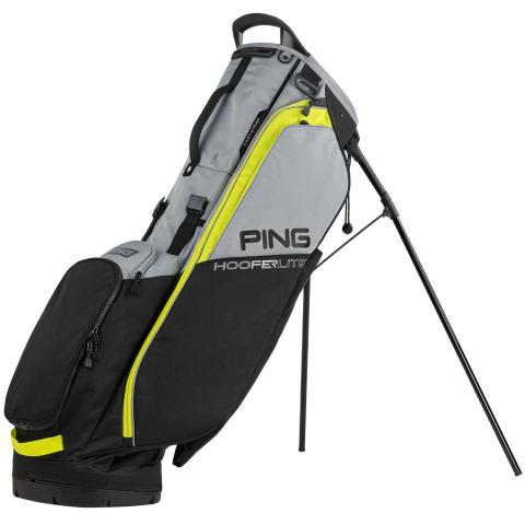 PING Hoofer Lite Golf Stand Bag Black/Iron/Neon Yellow
