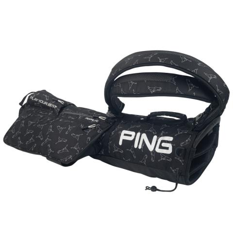 PING Moonlite Golf Pencil Bag Black/Mr. Ping