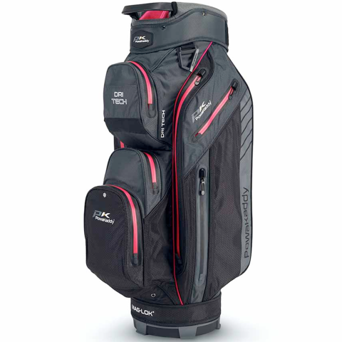 PowaKaddy Dri Tech Golf Cart Bag Black/Gun Metal/Pink
