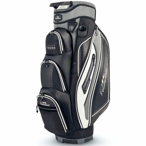 PowaKaddy Premium Tech Golf Cart Bag Gun Metal/Black/White