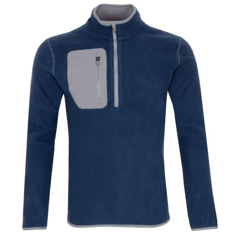 PUMA Fleece 1/4 Zip Sweater Navy Blazer/Slate Sky