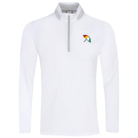 PUMA x Arnold Palmer Lightweight Zip Neck Golf Sweater White Glow/Ash Gray