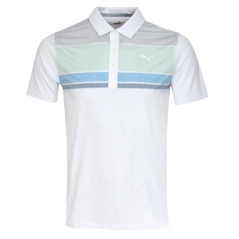 green puma golf shirt