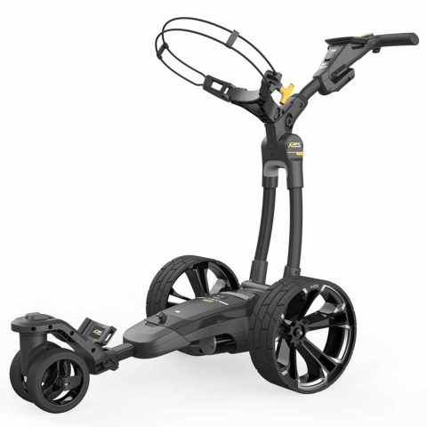 PowaKaddy 2024 RX1 Remote GPS Electric Golf Trolley Premium Stealth Matt Black / Lithium Battery