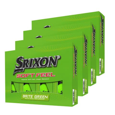 Srixon Soft Feel Brite 4 for 3 Golf Balls Green / 4 Dozen