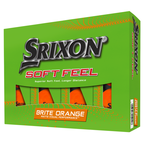 Srixon Soft Feel Brite Golf Balls Orange / Dozen