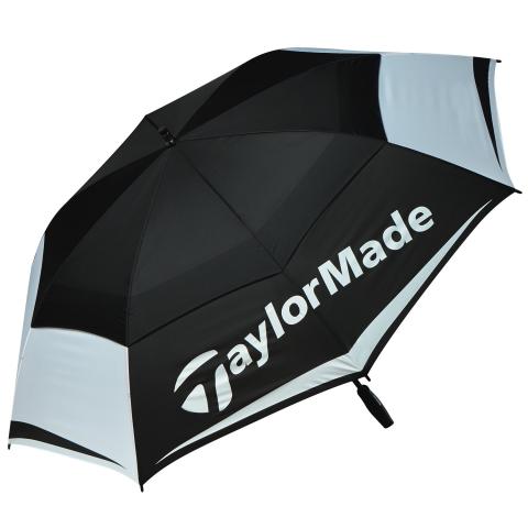 TaylorMade Tour 64 Inch Double Canopy Golf Umbrella Black/Grey