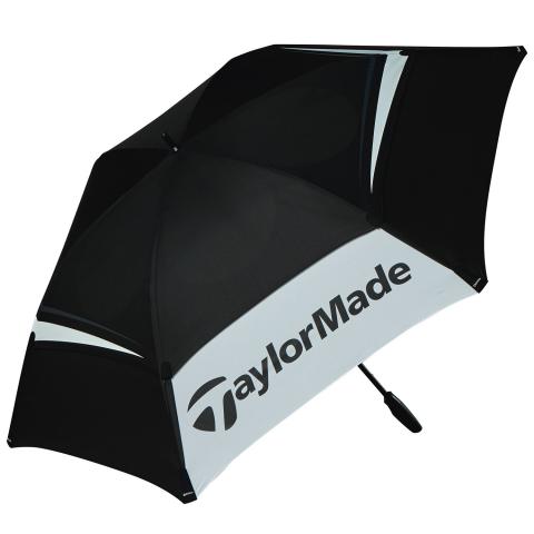 TaylorMade Tour 68 Inch Double Canopy Golf Umbrella Black/Grey