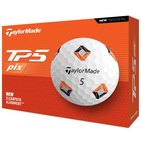 TaylorMade 2024 TP5 Pix 3.0 Golf Balls White / Dozen