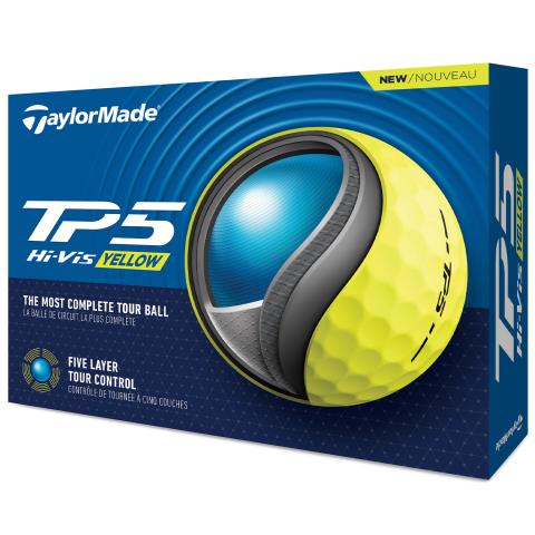 TaylorMade 2024 TP5 Golf Balls Yellow / Dozen