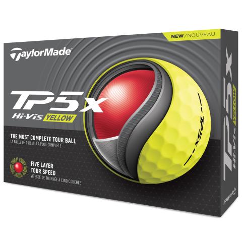 TaylorMade 2024 TP5x Golf Balls Yellow / Dozen