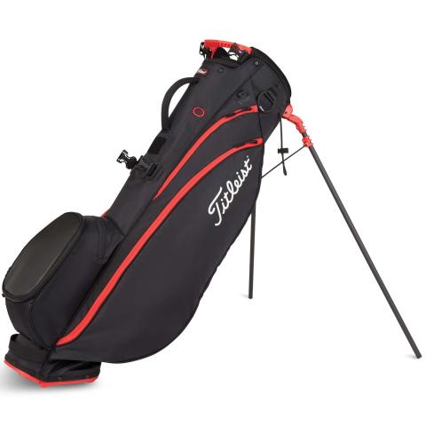 Titleist Players 4 Carbon Golf Stand Bag Black/Black/Red