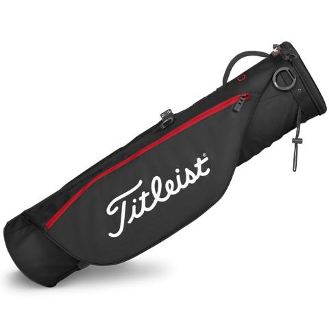 Titleist Carry Golf Pencil Bag Black/Black/Red