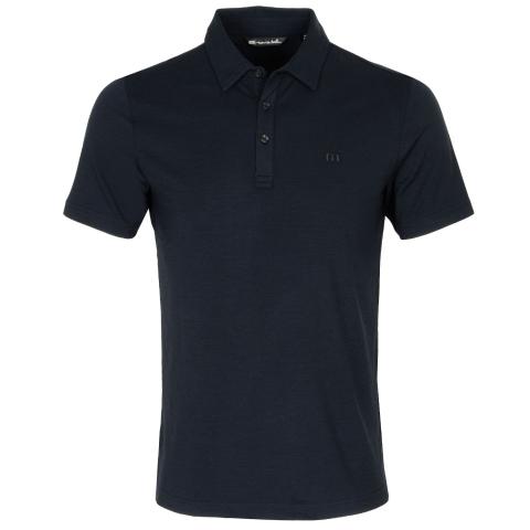 TravisMathew The Heater Golf Polo Shirt Black