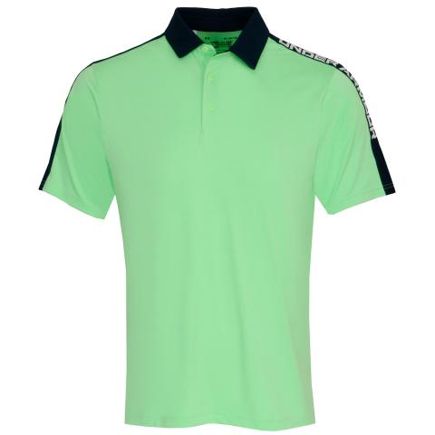 Under Armour Playoff 3.0 Striker Golf Polo Shirt Matrix Green/Midnight Navy