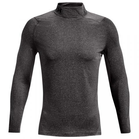 Under Armour Coldgear Armour Fitted Mock Base Layer Charcoal Light Heather