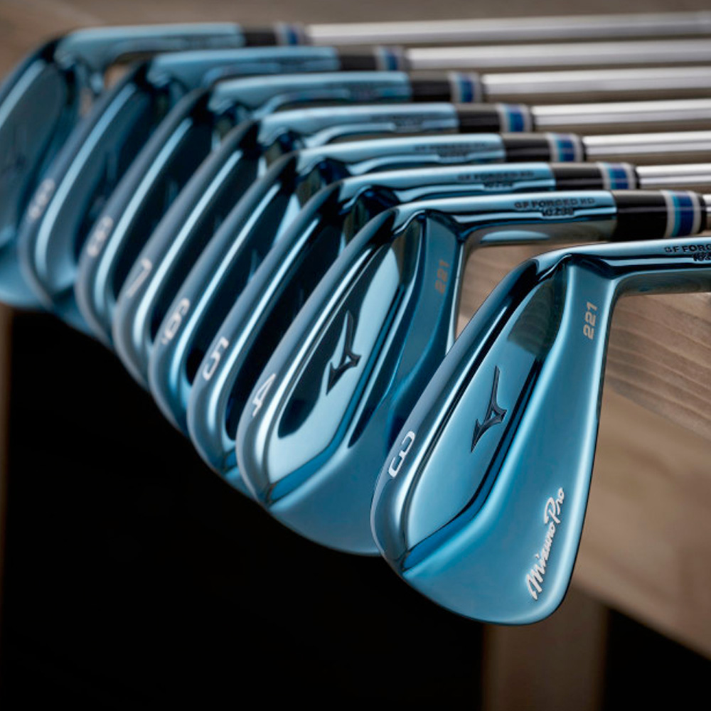 Mizuno Pro 221 Limited Edition Blue Golf Irons Steel Scottsdale Golf