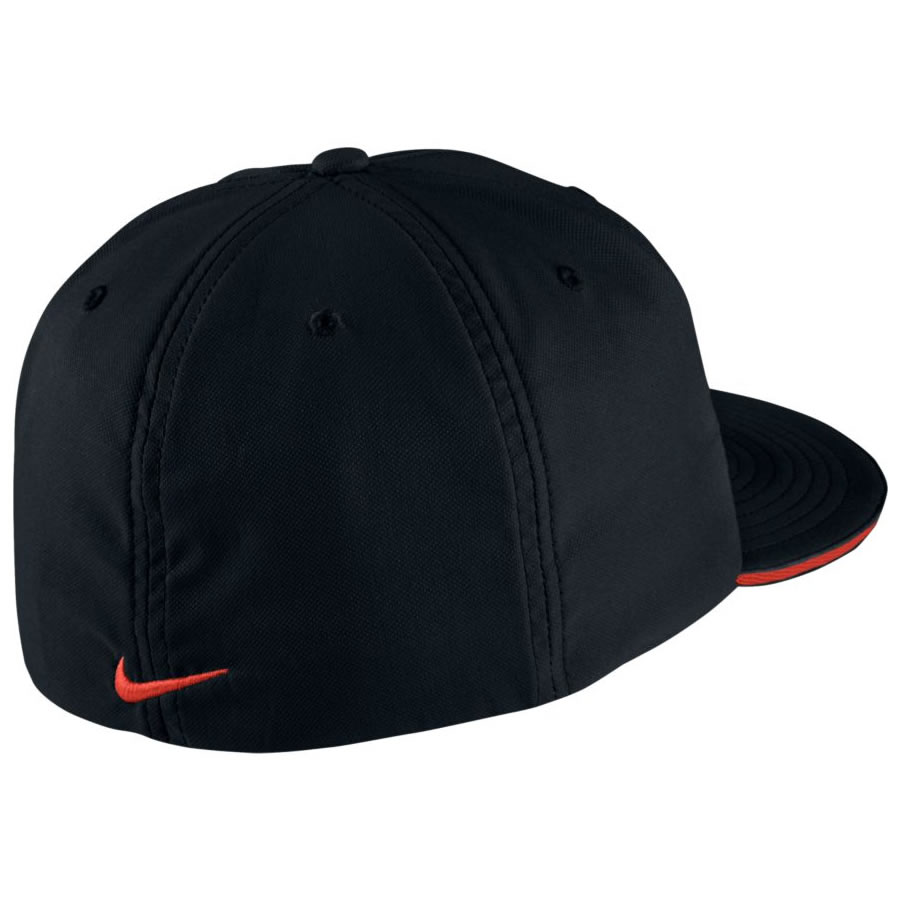 Nike True Statement Flat Brim Cap Black/Max Orange | Scottsdale Golf