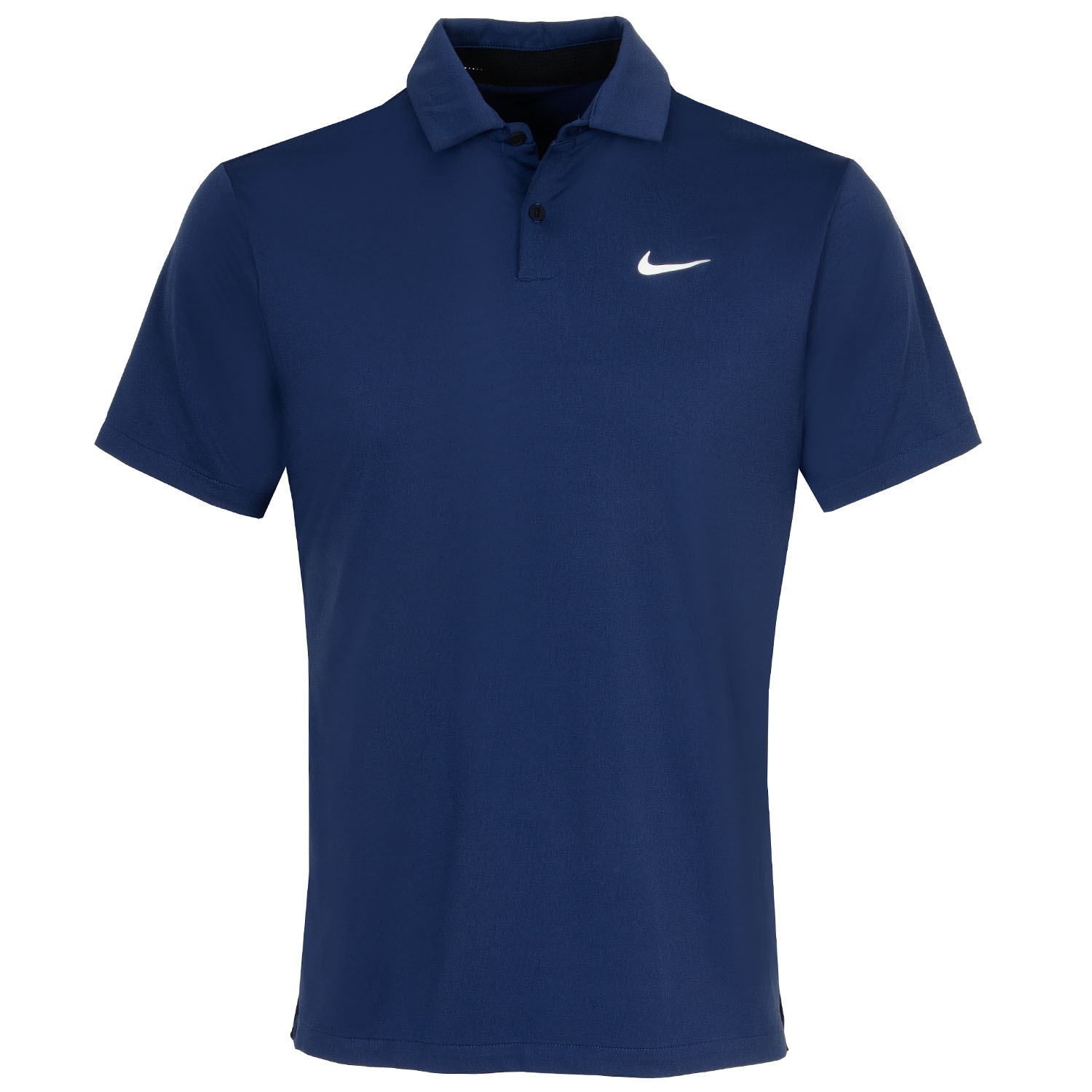 Nike Dri FIT Tour Solid Golf Polo Shirt Midnight Navy/White ...