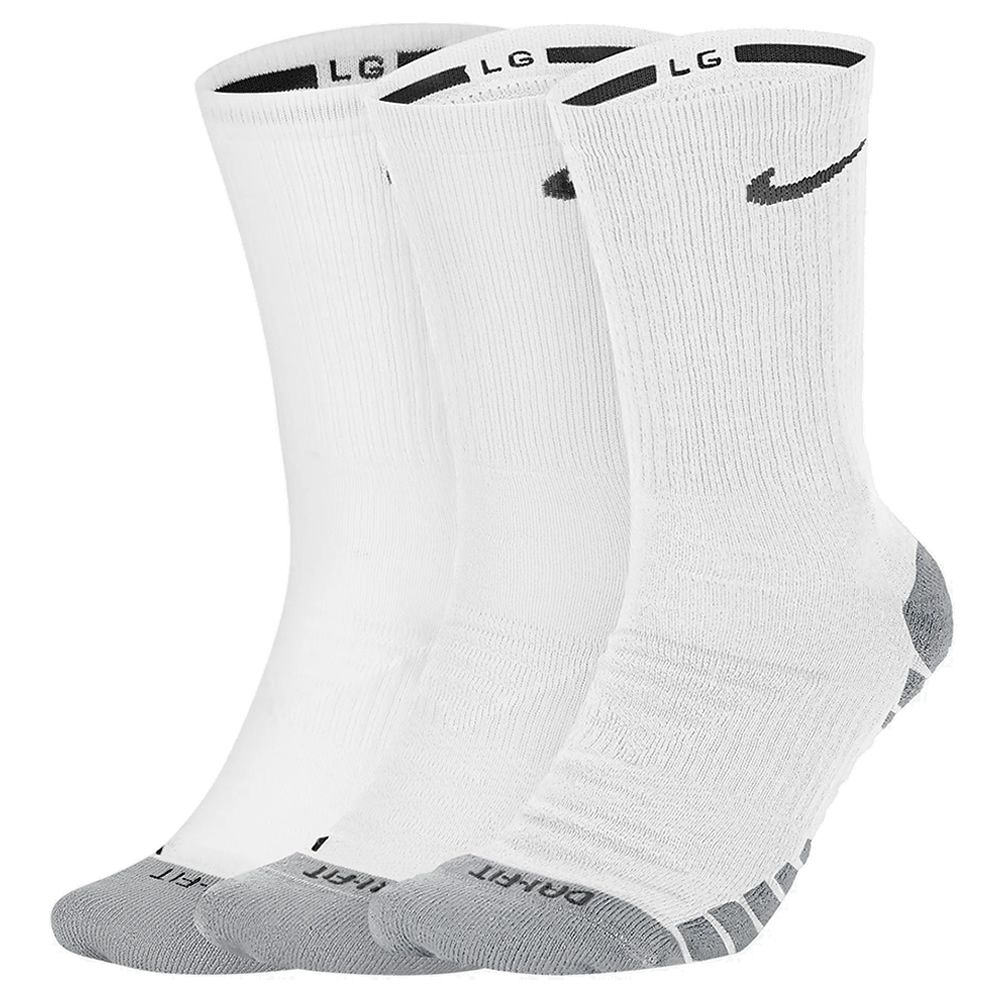 Nike Everyday Max Cushioned Crew Socks White / Pack of 3 | Scottsdale Golf