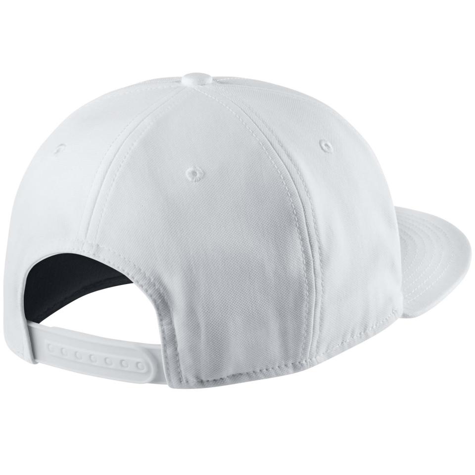 Nike Nike True Badge Flat Brim Cap White/Black | Scottsdale Golf