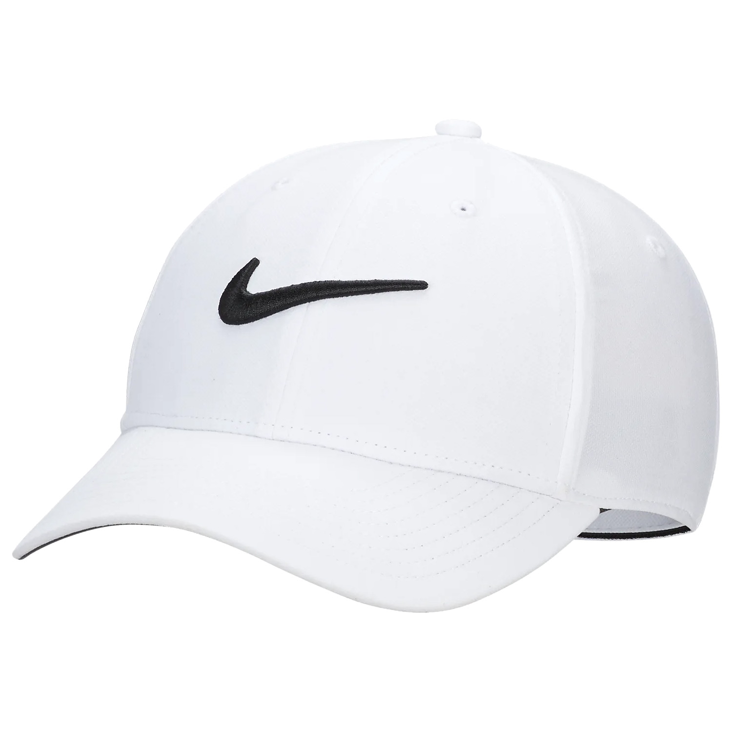 Nike Dri-FIT Club Structured Swoosh Cap White/Black | Scottsdale Golf