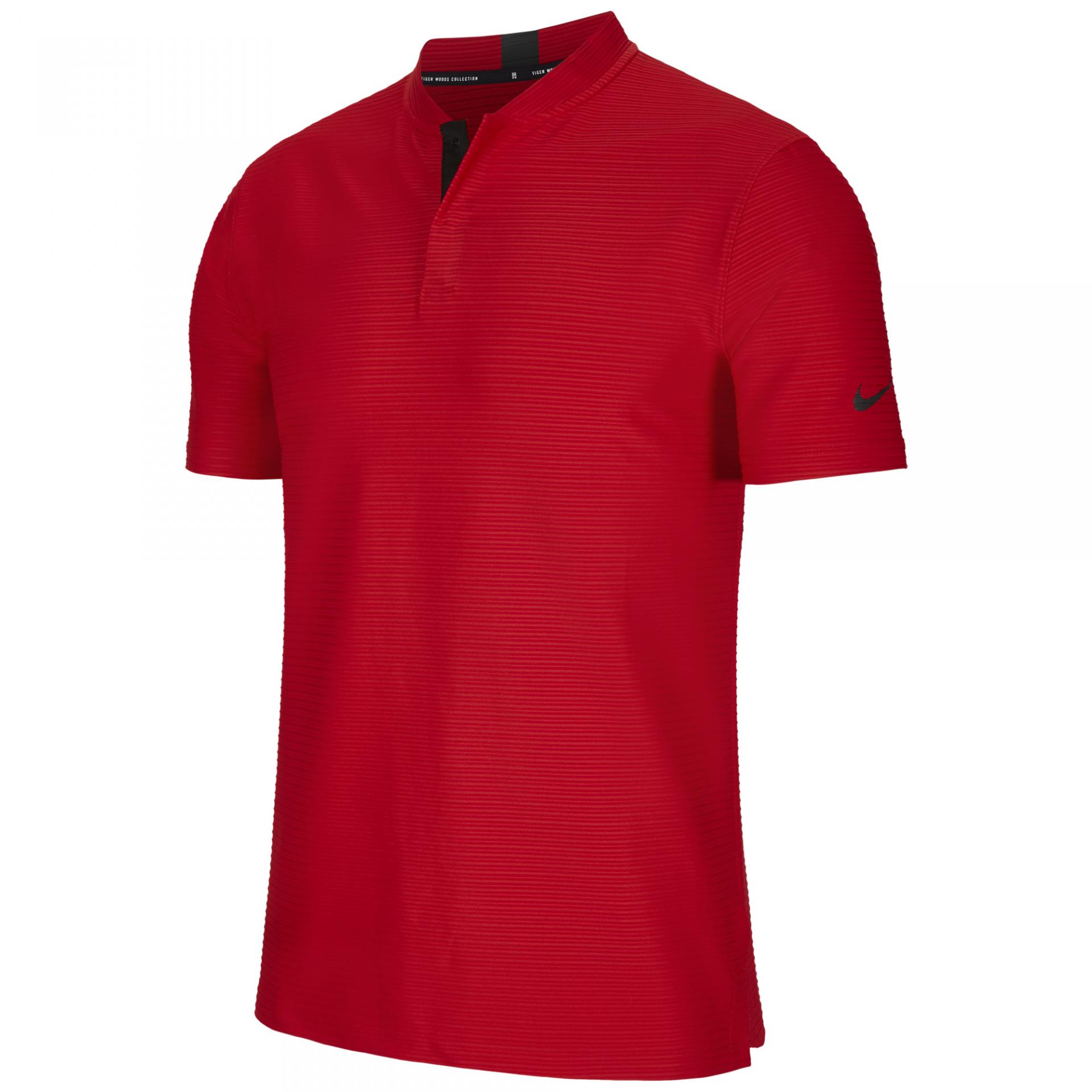 tiger woods red nike polo