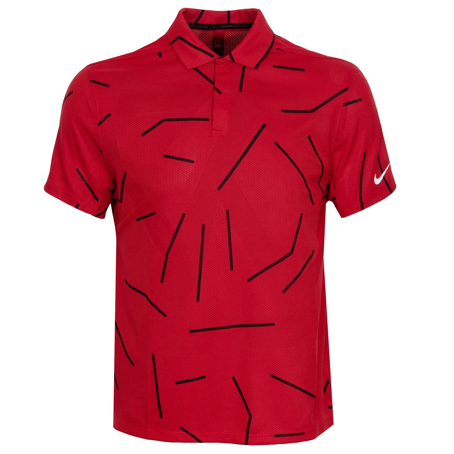 Nike Tiger Woods Dry Course Jacquard Polo Shirt Gym Red | Scottsdale Golf