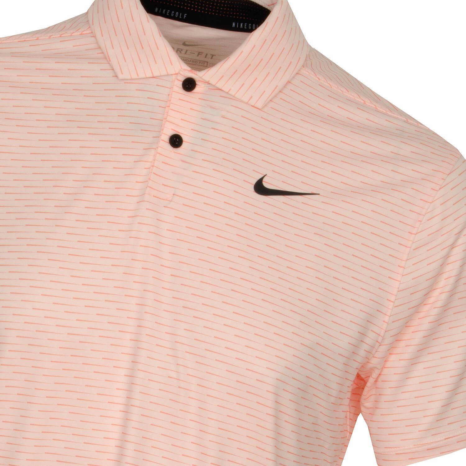 Nike Dry Vapor Stripe Print Polo Shirt Crimson Tint | Scottsdale Golf