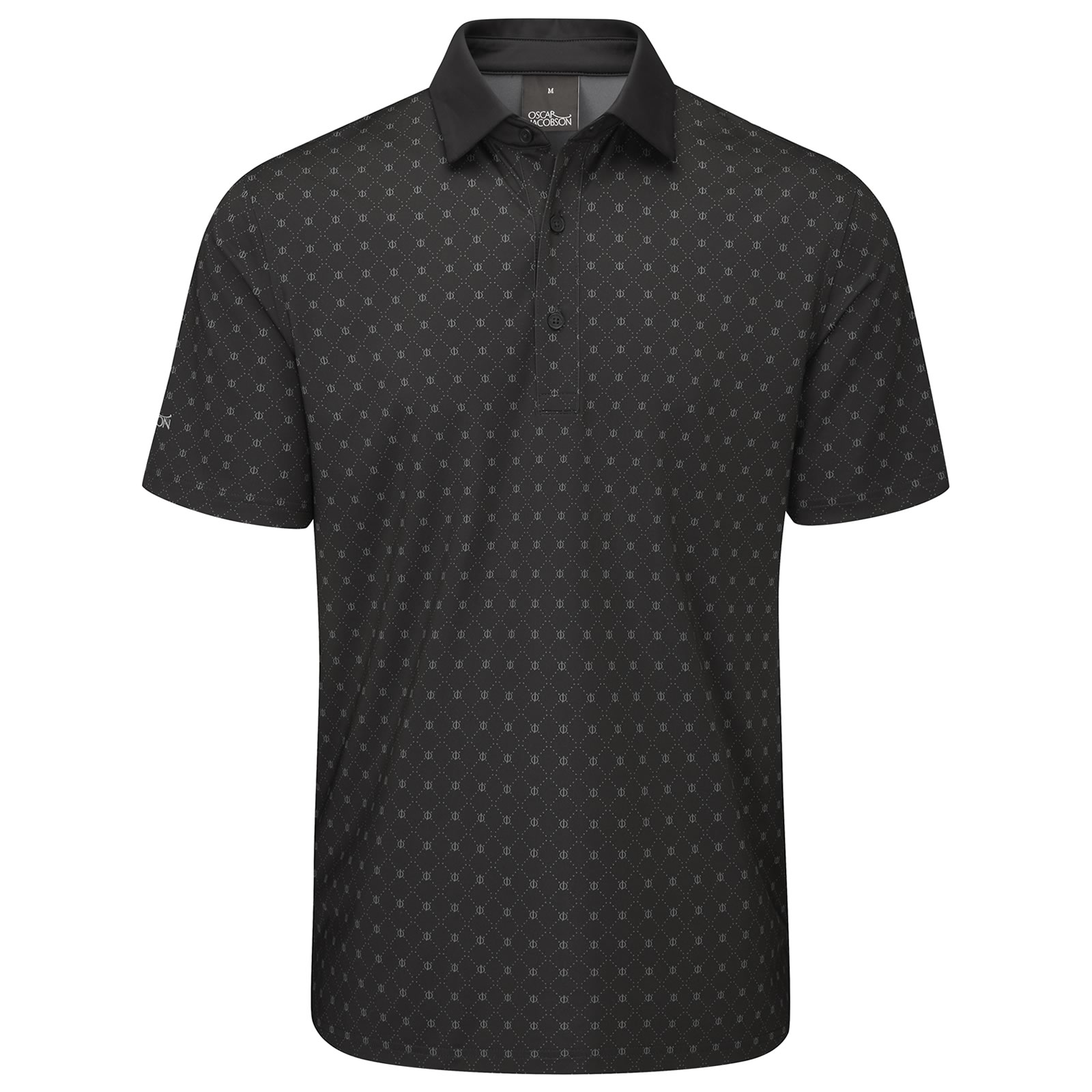Oscar Jacobson Barton Polo Shirt Black | Scottsdale Golf