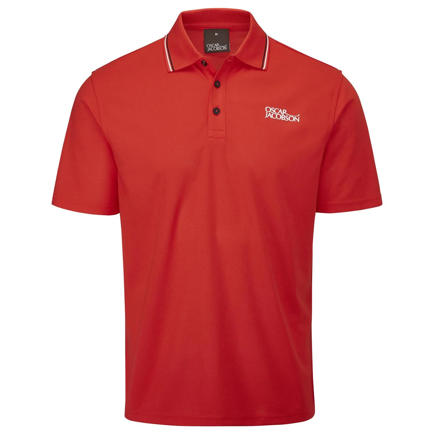 Oscar Jacobson Stanley Polo Shirt Fiery Red | Scottsdale Golf